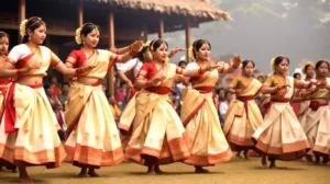 Bihu Dance During Makar Sankranti in Assam