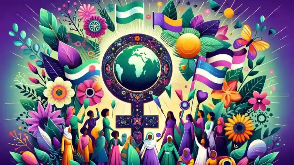 A vibrant and inspirational image symbolizing International Women's Day