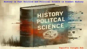 History is Past Politics and Political Science is Present History