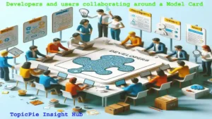 Developers and users collaborating around a Model Card