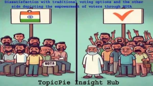 Dissatisfaction with traditional voting options and the other side depicting the empowerment of voters through NOTA