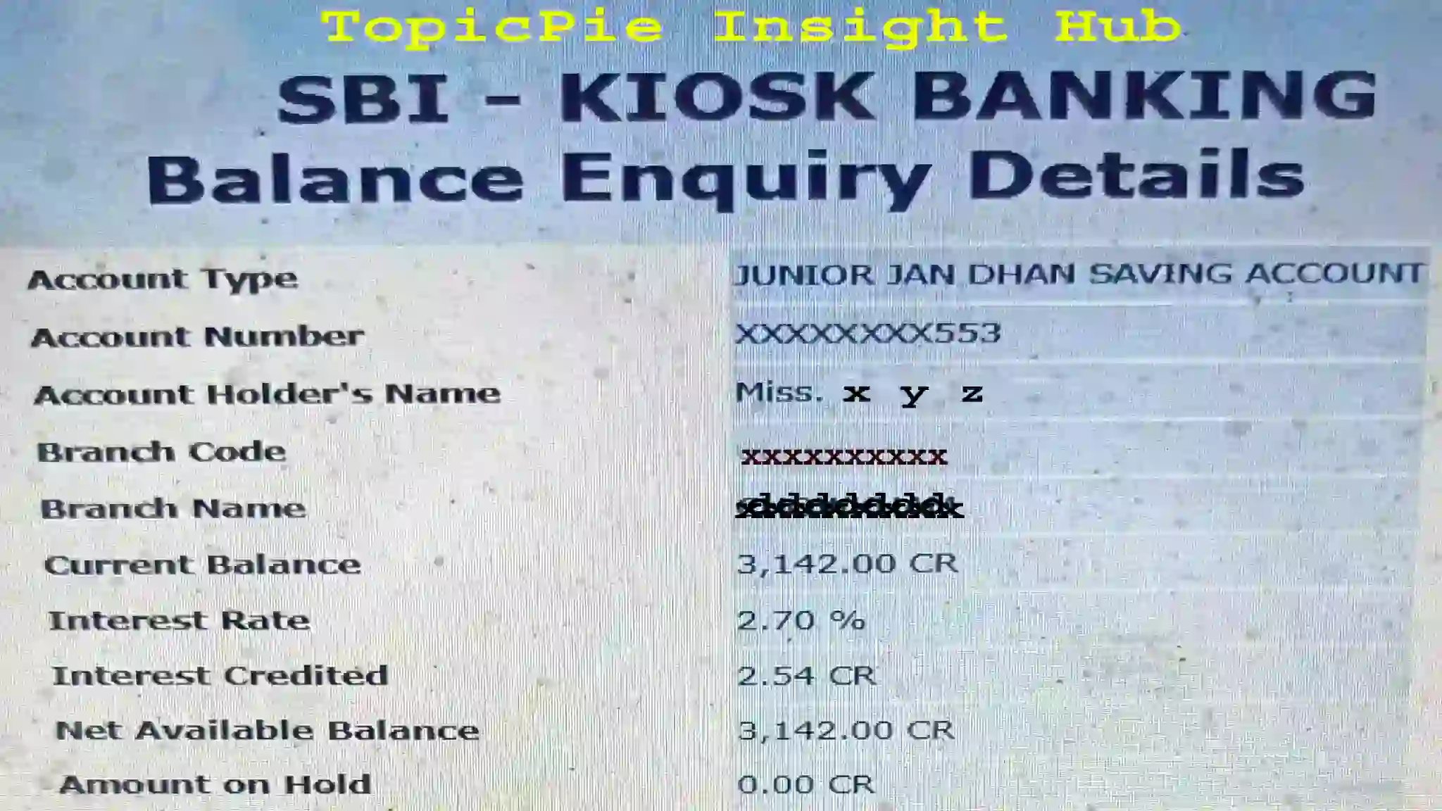 Junior Jan Dhan Saving Account