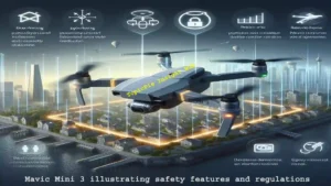 Mavic Mini 3 illustrating safety features and regulations