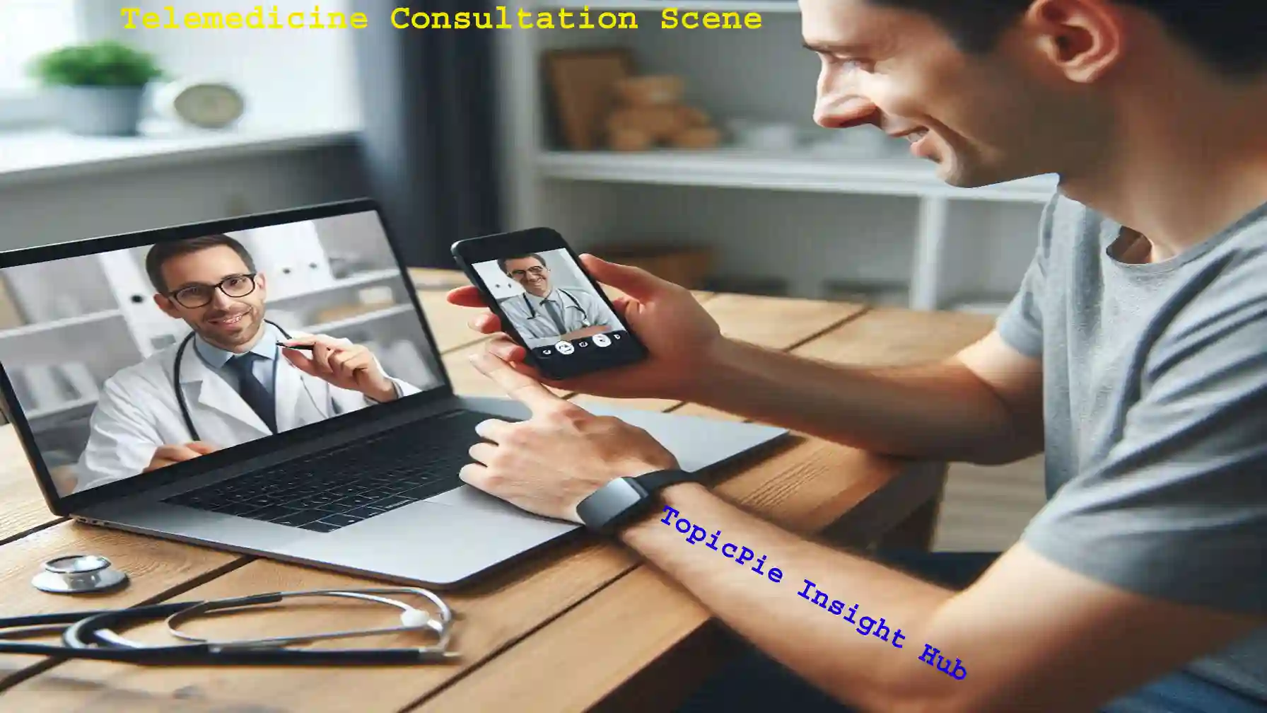 Consultation Scene in Telemedicine services