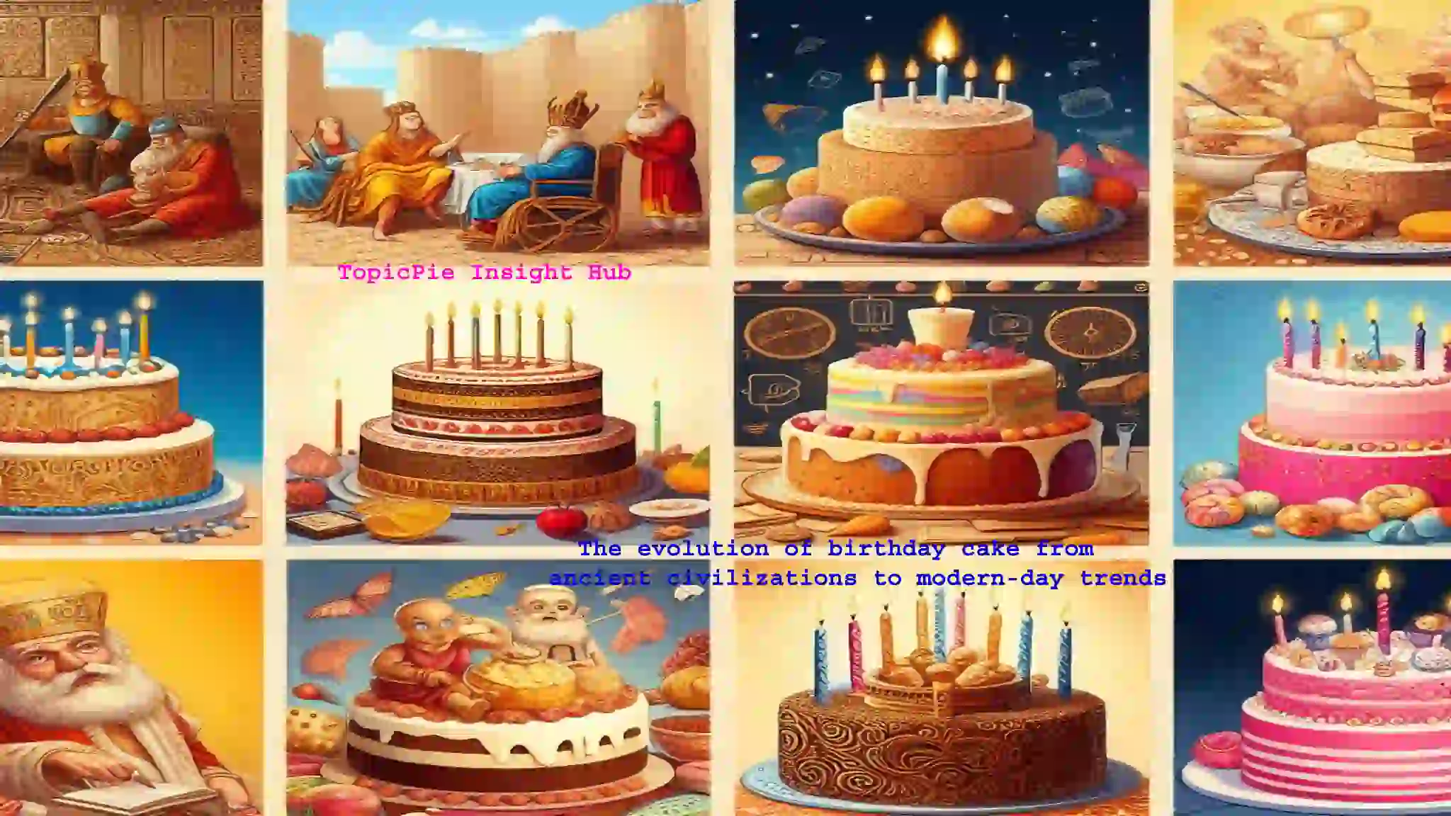 The evolution of birthday cake from ancient civilizations to modern-day trends