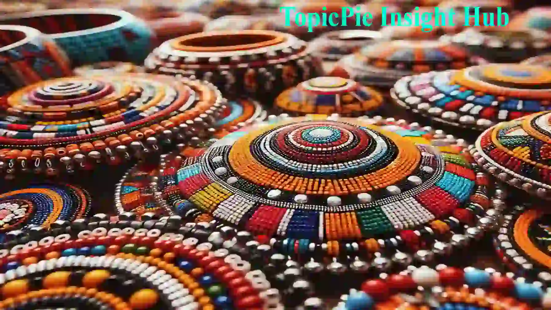 Vibrant colors and intricate beadwork of Maasai community jewelry