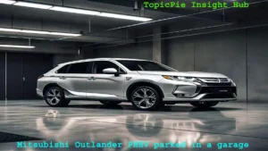 Mitsubishi Outlander PHEV parked in a garage