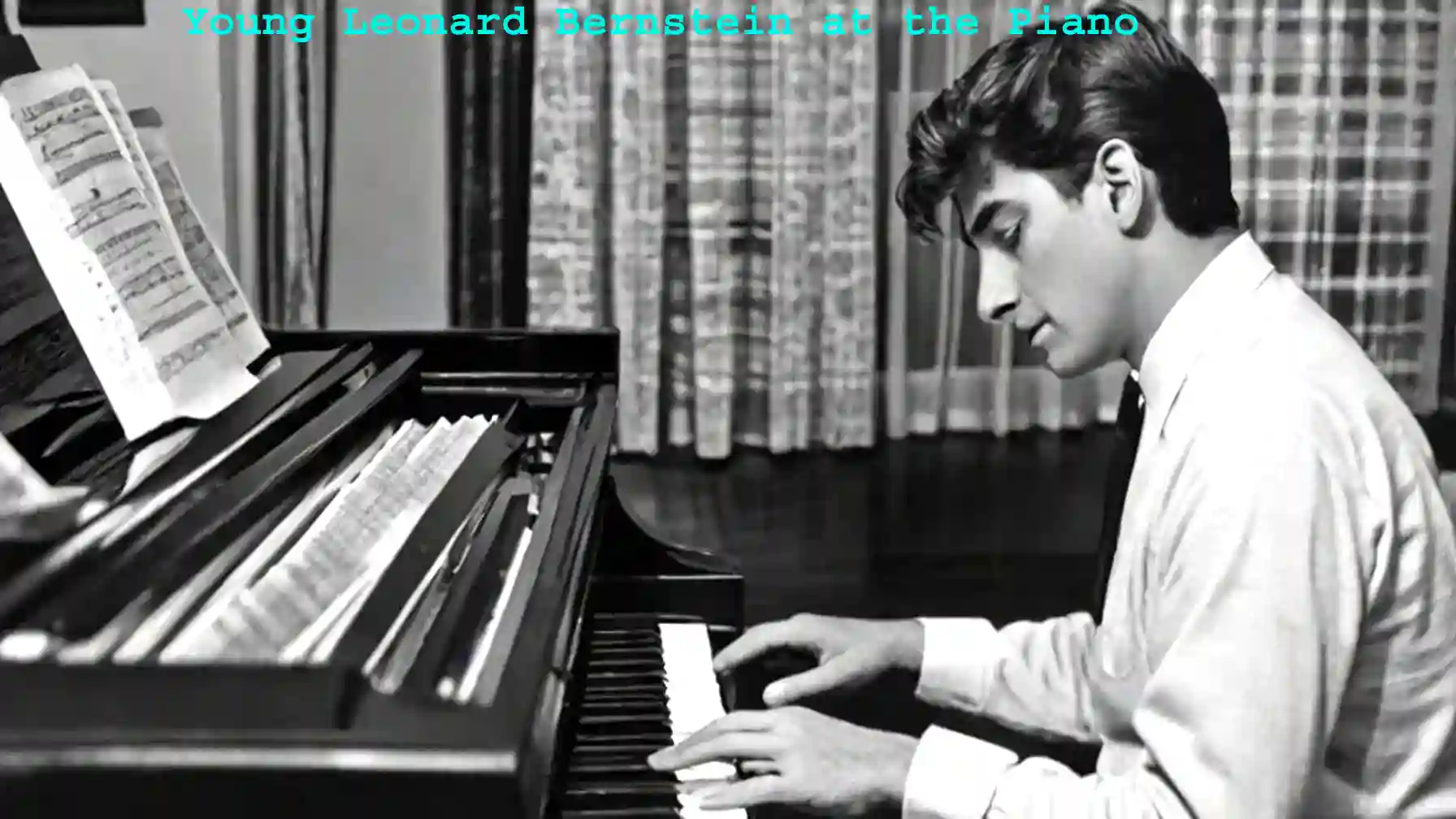 Young Leonard Bernstein at the Piano