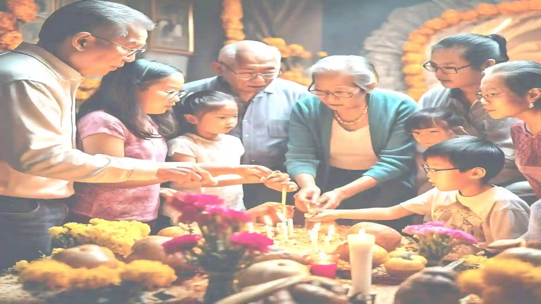 Family Gathering for Ancestral Rituals and festivals