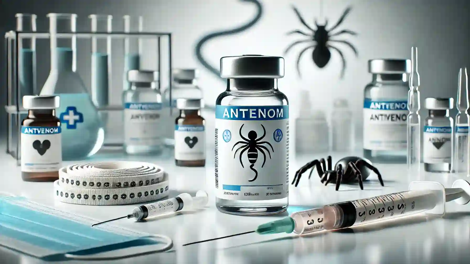 Antivenom Vial and Medical Equipment