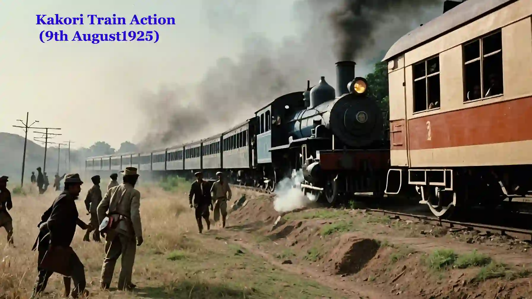 Historical Train Robbery Scene of Kakori Train Action