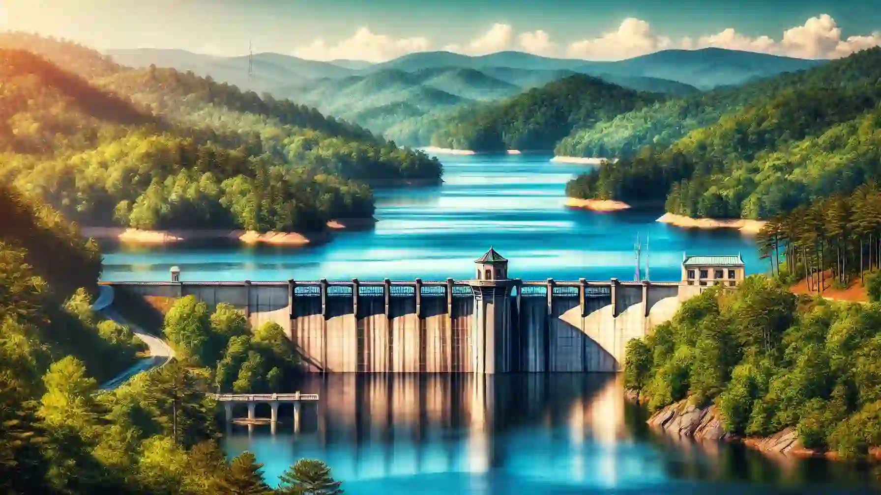 Lake Lure Dam Scenic View